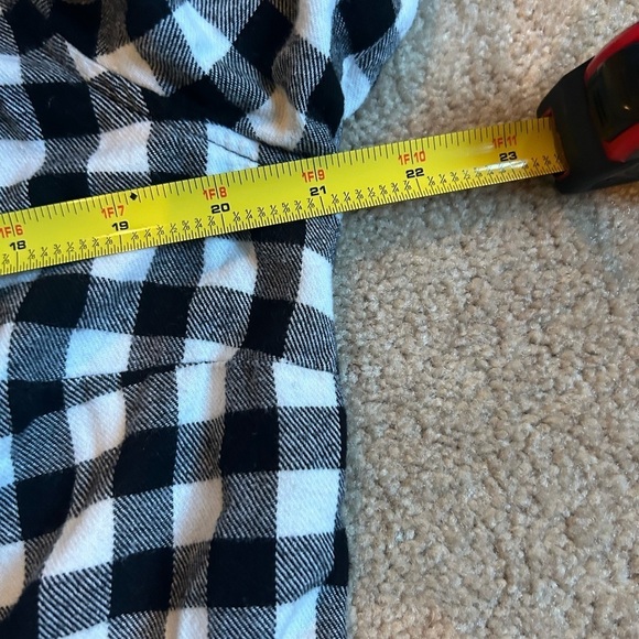Bit & Bridle Western Style Women’s Flannel M Black White Gingham Plaid Checked - Picture 7 of 7